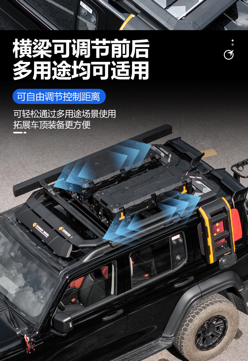 Suitable for Tank 300 Outdoor Camping Vehicle Roof Expansion, Explorer Roof Rack, Canopy Side Tent