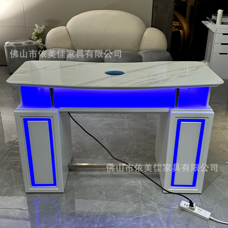 Mesa de manicuras fábrica directa nueva mesa de manicuras japonesa simple mesa de manicuras en línea moderna mesa de manicuras un solo gabinete de manicuras