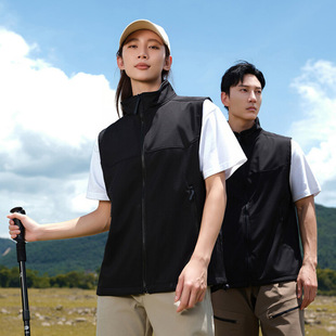 Bird Brand Same Style high quality Soft Shell Vest Men's and Women's Young and Middle-aged Fashionable Casual Collar Brand Vest Autumn New Style