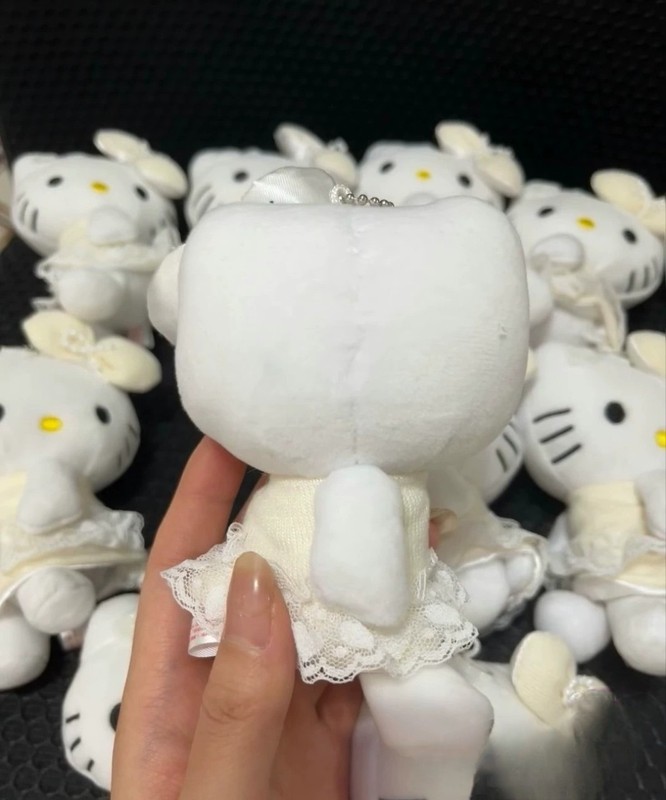 中古の小さな香りのバレエ風スカートキティ猫バッグペンダントかわいいぬいぐるみ小さな人形ペンダント|undefined