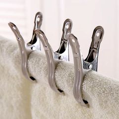 Universal Stainless Steel Windproof Clothesline Clothes Pins for Drying Sheets, Socks, and Fixed Blankets Wholesale