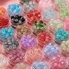 Two-color round beads, necklace, chain, Chinese hairpin, accessory, 8mm