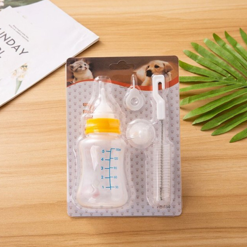 Pet Bottle Set, Puppy and Kitten Feeding Bottle, Multi-Pacifier Soft Mouth with Bottle Brush, 3-Piece Pet Bottle Set Pet Bottle Set, Puppy and Kitten Feeding Bottle, Multi-Pacifier Soft Mouth with Bottle Brush, 3-Piece Pet Bottle Set