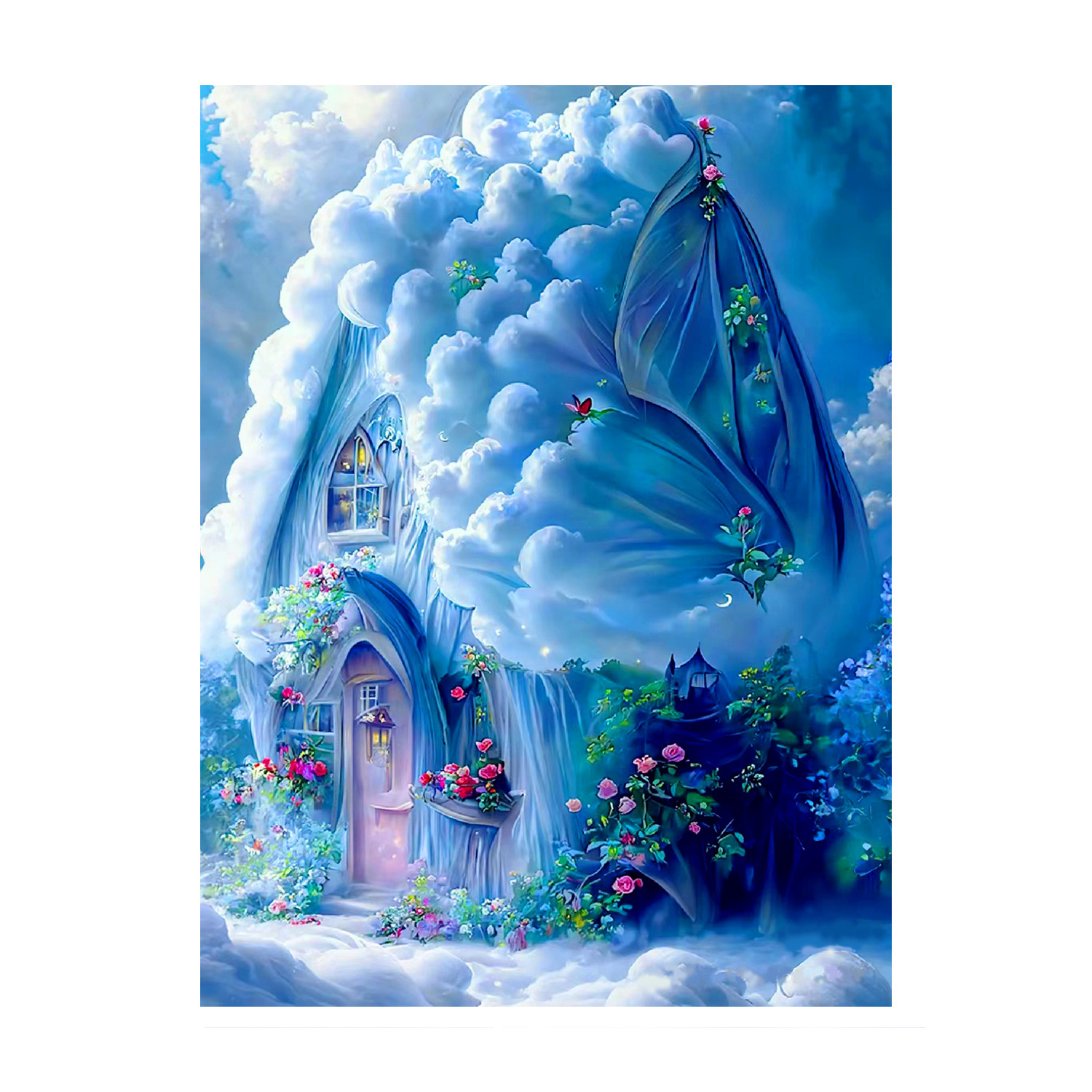 Mona Lisa Royal Cross Embroidery Dream Villa actualizada nuevo bordado simple a mano image 5
