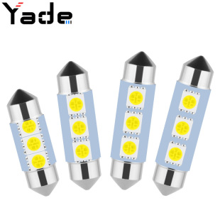 Car led roof light double tip 5050 3SMD highlight license plate light reading light trunk light car light