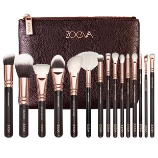 Zoeva 15 Brown/Black Makeup Brushes Loose Powder Blush Eye Shadow Eyebrow Brush Highlight Makeup Set Brush Tezhe
