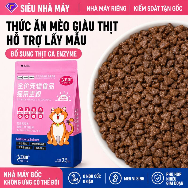 Comprehensive Nutritional Dog Food with Meat Flavor
