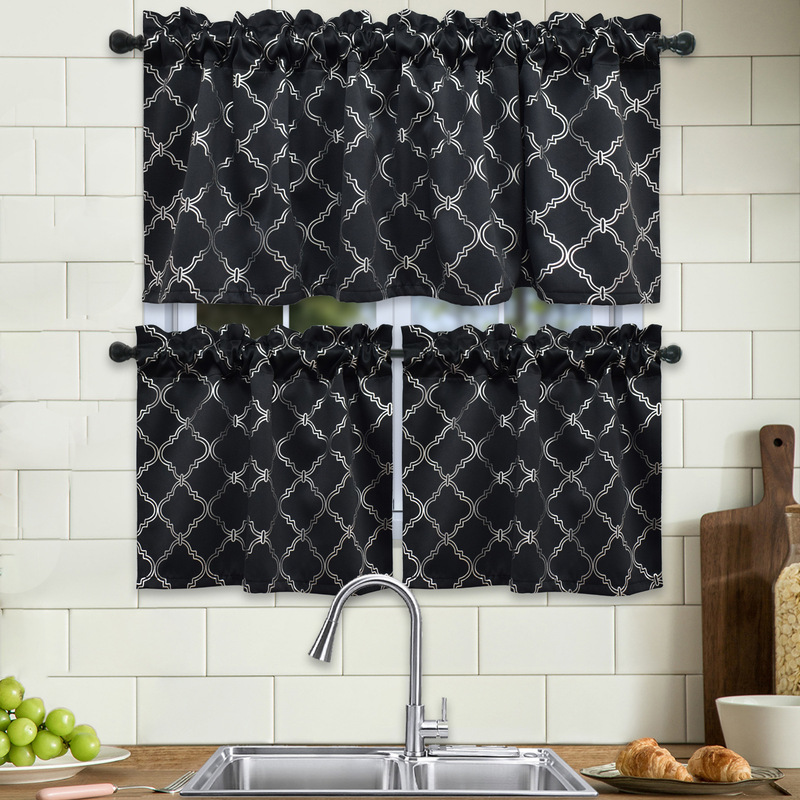 Acting on behalf of the photo 】 Moroccan hot silver short curtain blind half curtain small kitchen curtain cross-border Bohemia