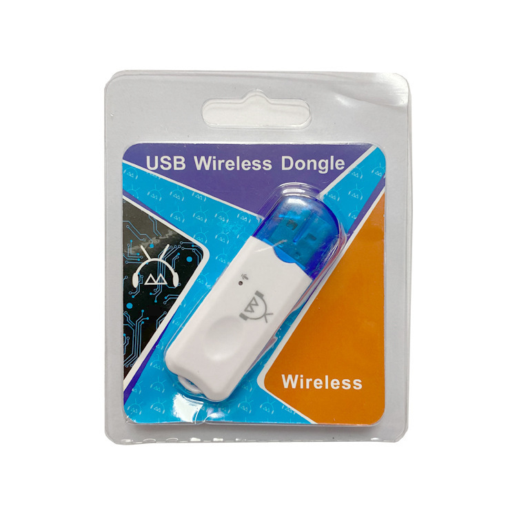 Receptor Bluetooth USB, Adaptador Inalámbrico de Audio para Auto, Altavoz USB, Receptor Bluetooth 5.0 con Diseño de Gorro Azul