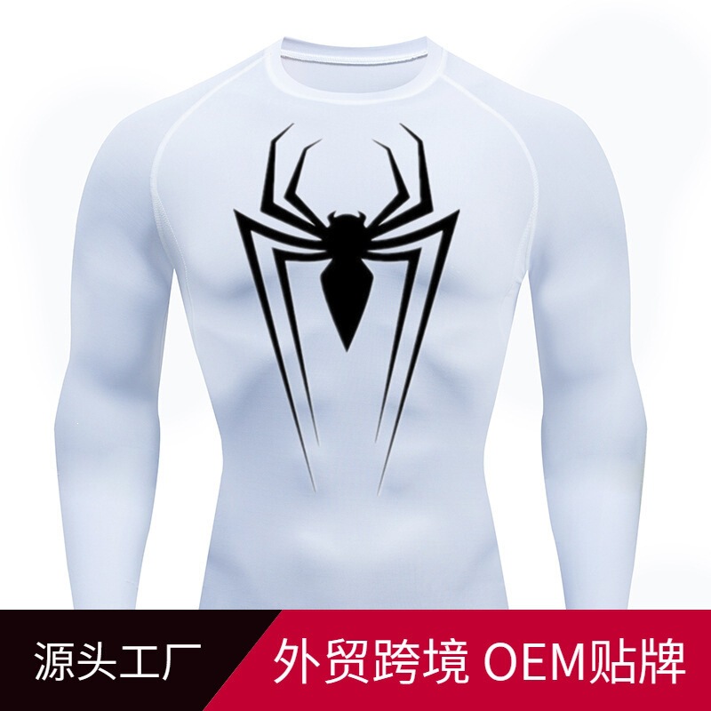 2099 Spider-Man Series Sports Quick-Dry High-Elasticity T-Shirt for Men, Long and Short Sleeve Gym Training Shirt 2099 Spider-Man Series Sports Quick-Dry High-Elasticity T-Shirt for Men, Long and Short Sleeve Gym Training Shirt