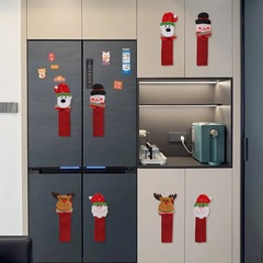 クロスボーダークリスマス装飾電子レンジドアハンドルカバー保護カバードアプルグローブリネン冷蔵庫ハンドルカバー