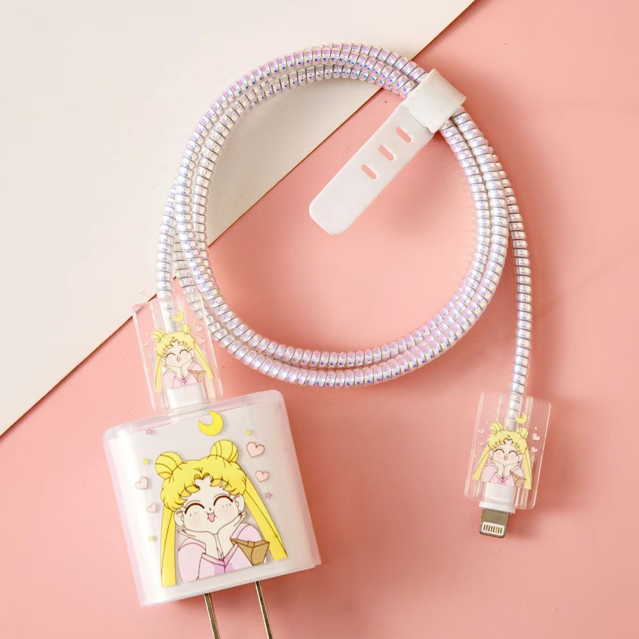 Aplicable a Apple 14 Cable Cover iPhone 13 Cargador Head 12 Promax Winding Cable Cover iPad