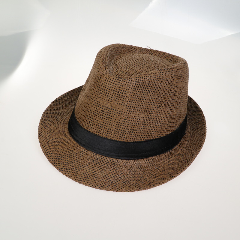 Sombrero de paja familiar padres e hijos, protección solar de verano, estilo británico