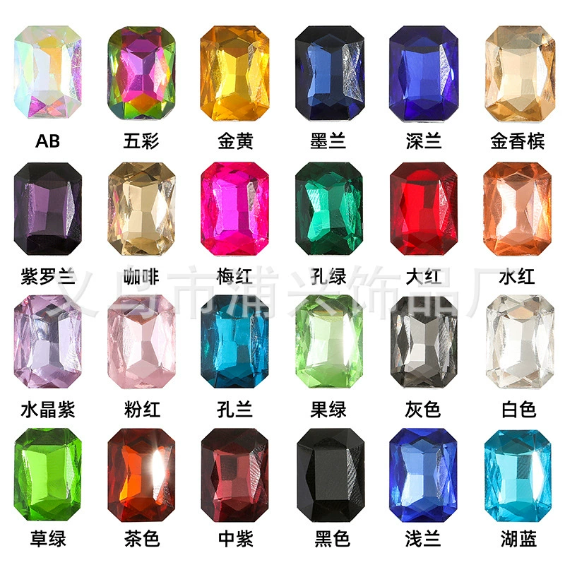 Rectangular glass accessory, accessories, handle, handmade, wholesale