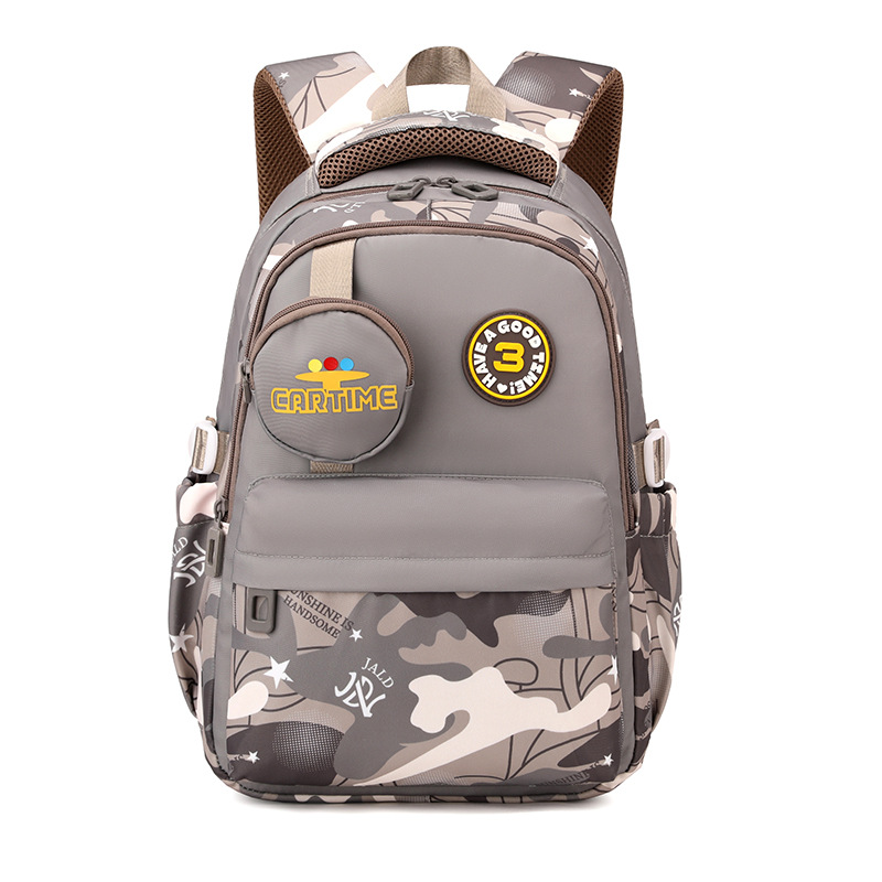 Nuevo pez natural jardín de infantes clase grande - 2 grados mochila pequeña bebé lindas mochila para niños y niñas para reducir la carga de la cresta