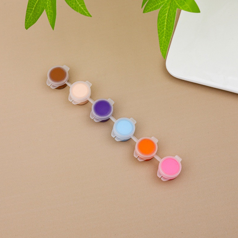 Pintura Acrílica Infantil de 12 Colores Set de 6