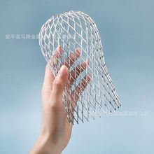 过滤网圆头铝金属天沟网状地漏过滤器伸缩3英寸屋檐排水防堵树叶