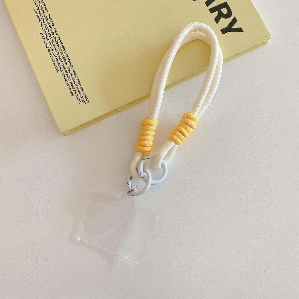 InsFeng nuevo tipo de colgante de color simple a prueba de pérdida de cuerdas de muñeca llaveras cuerdas tejidas a mano doble hebilla cuerdas de mano