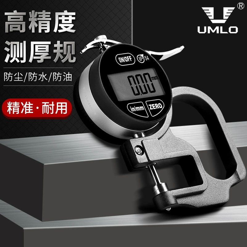 Цифровой дисплей толщиномер циферблатный датчик 0-10 мм водонепроницаемый циферблатный датчик электронный толщиномер измерительная бумага головная пленка высокая точность