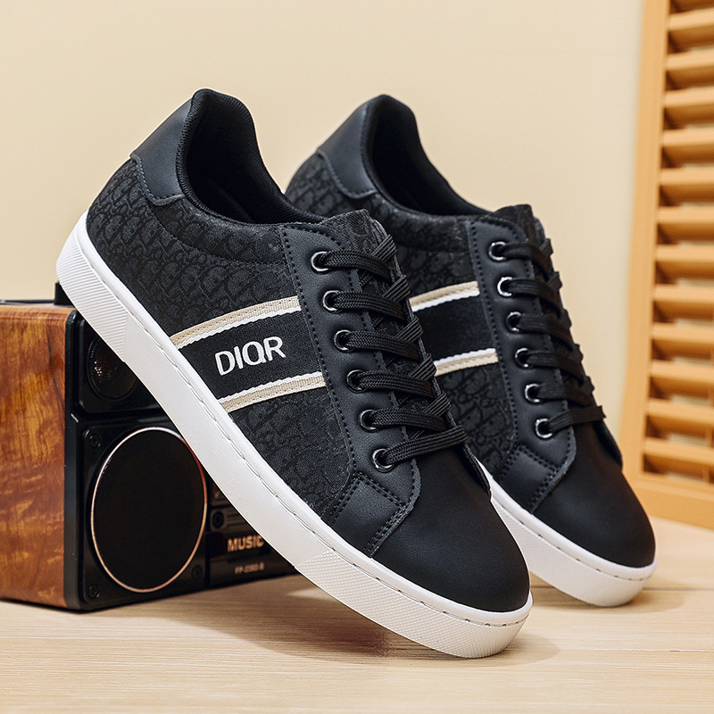 Kişi kətan idman ayaqqabısı, qara aşağı kəsikli sneaker 2025