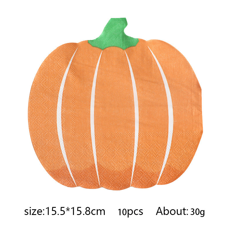 Pumpkin Pattern Casual, Simple Style Style Thanksgiving Casual Simple Style Pumpkin Party Festival Tableware Tableware Party Supplies