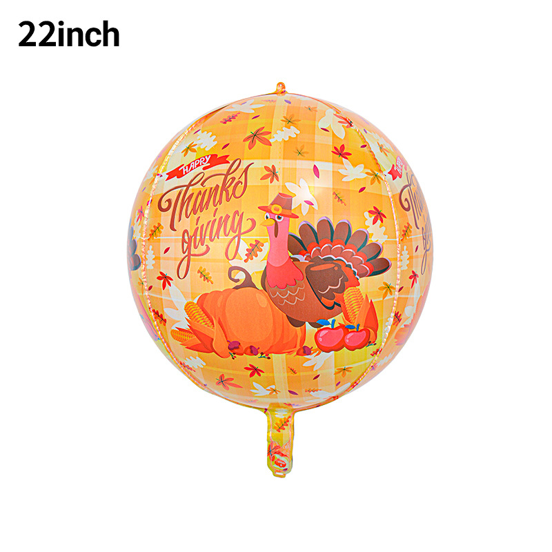 Forma de hoja de otoño globo de película de aluminio hojas decoración de acción de gracias arreglo hoja de arce hoja de tortuga bola de pino globo de calabaza image 23