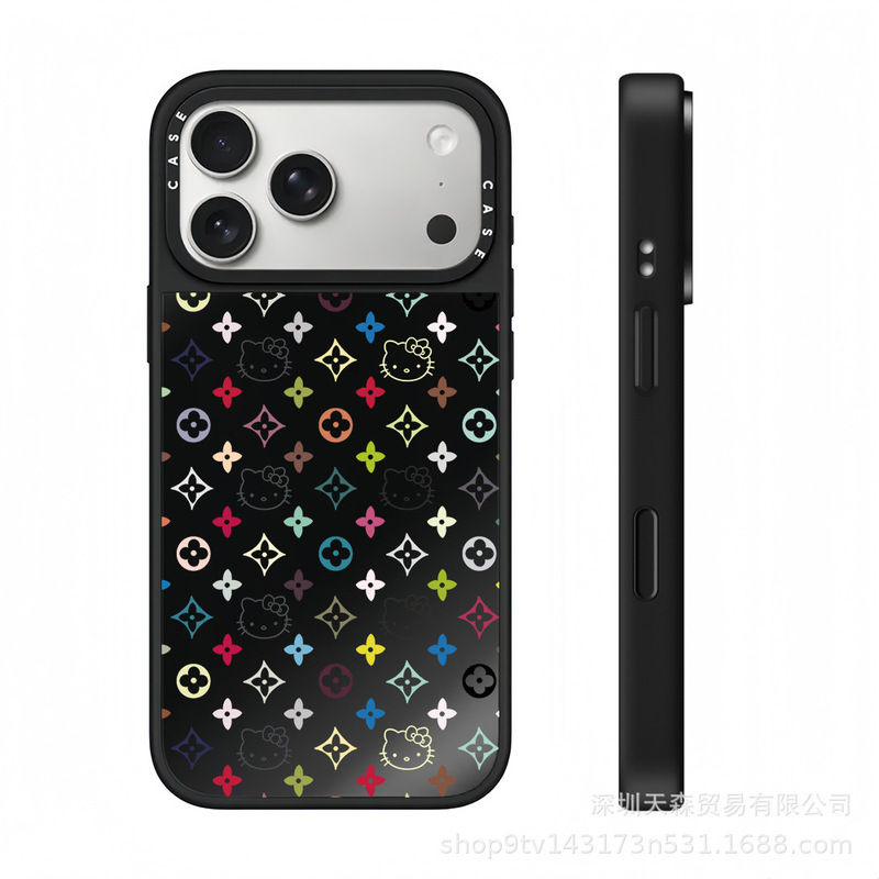 CASE联名老花KT猫苹果17ProMax手机壳iPhone16PLUS防摔14保护套13|undefined