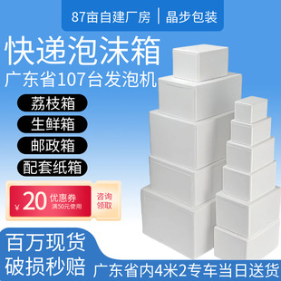 Express Foam Box Refrigerated Seafood Fruit and Vegetable Packaging Box E-Commerce Cold Chain Logistics Insulation Foam Box Wholesale