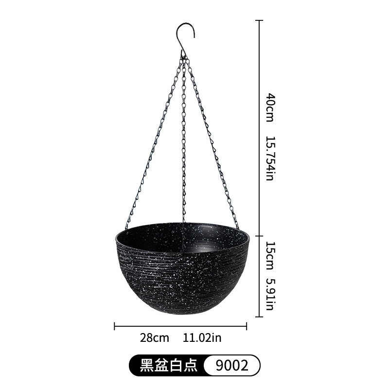吊り下げ蘭植木鉢、吊り下げ高品質樹脂ハンギングバスケット、怠け者吸水壁掛けポトスアイビー吊り下げボール、厚みのある|undefined