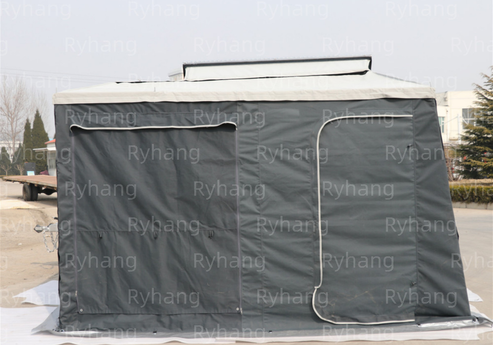 Factory Direct Sales Trailer-Mounted Camping Tent, Rainproof and Sunproof, Thickened Material, Multi-Window Breathable and Spacious Space