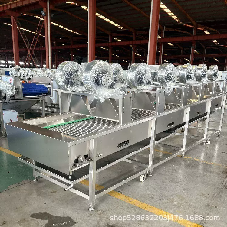 商用小食品软包装风干机设备 网带式木薯片烘干设备