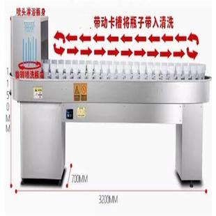 55 head automatic variable speed washing machine/automatic 304 stainless steel bottle washing machine model: SA00-CX-55