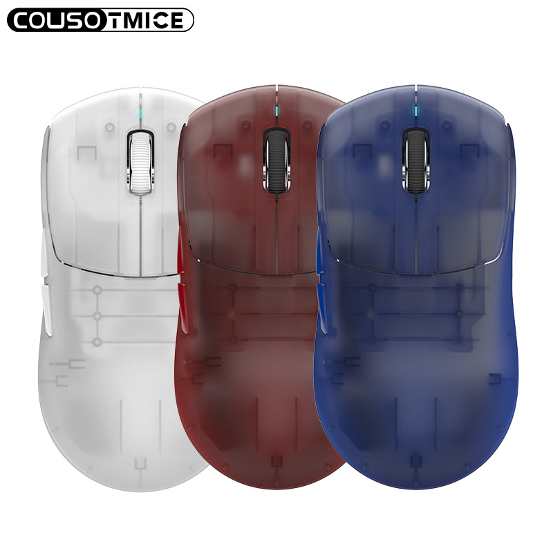 New Fast-Speed Roller Bluetooth Three-Mode Lightweight Mouse with Removable Battery and Macro Programming for Gaming and E-Sports