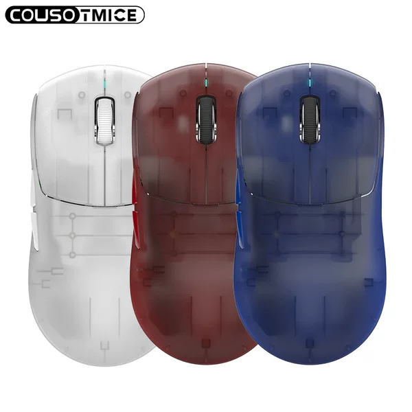 New Fast-Speed Roller Bluetooth Three-Mode Lightweight Mouse with Removable Battery and Macro Programming for Gaming and E-Sports