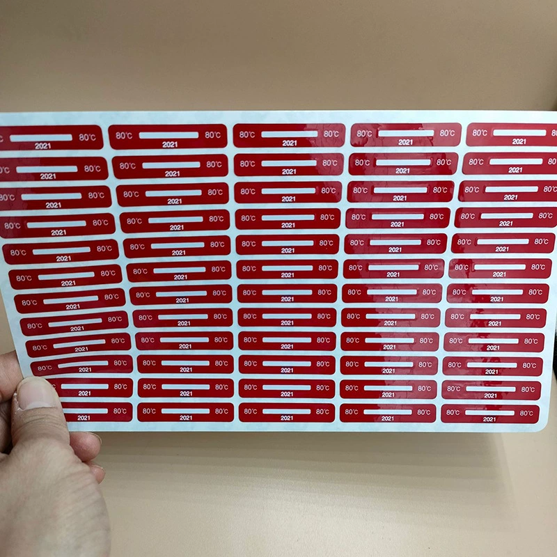 SWX80-4-8-градусный провод и кабель, специальная наклейка с датчиком температуры, температурная этикетка от белого до черного, температурный лист