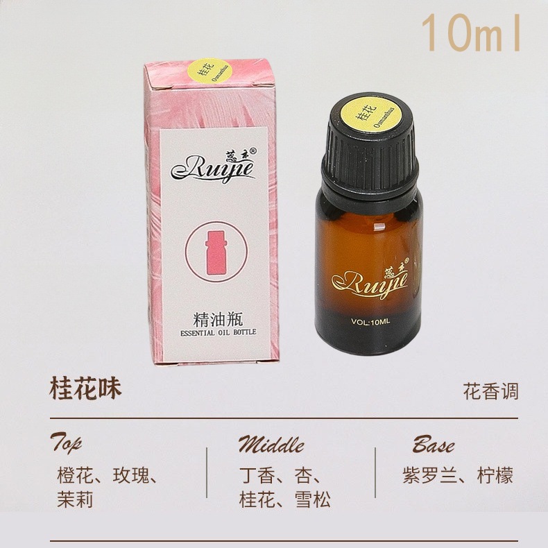 High-End Plant Essential Oil Aromatherapy Perfume Fragrance Refill Liquid for Men, Home Deodorizer, Car Air Freshener, Osmanthus Scent