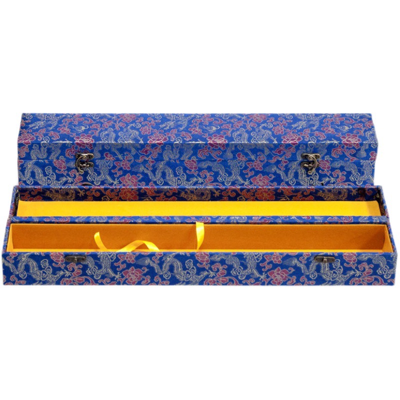 Box for calligraphy and painting scrolls, handscroll collectible packaging, storage and organization, handmade porcelain gift box, traditional craft