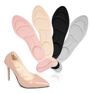 Heel Stickers Sweat-Absorbent Two-In-One 5D Insoles Sponge Wholesale Non-Slip Shock-Absorbing Insoles Ready-Made Breathable Massage New Style for Women
