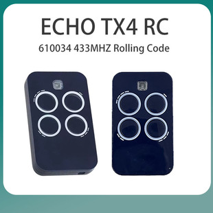 Compatible with ECHO TX2 RC ECHO TX4 RC 433MHz Rolling Code Garage Door Remote Control