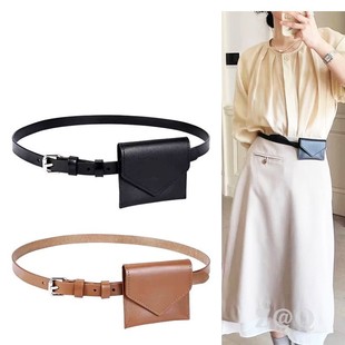Concave-shaped Bag Women's Crossbody Mini Belt Card Bag 25 Years New Fashionable Ins All-match Waist Bag Card Bag