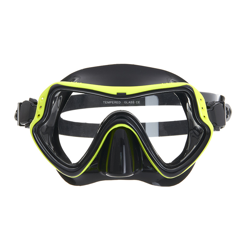 Neue Taucherbrille, Schnorchelmaske aus Silikon zum Schwimmen mit Antibeschlag und großem Rahmen für Erwachsene_voghion.com