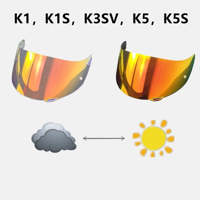 Dəbilqə (Kaska) aksesuarları: Suitable for K5 K3Sv K1 - k1-aurora-red-turns-deep-red