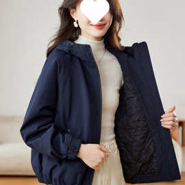 2025冬季新款棉服女保暖显瘦夹棉棉衣