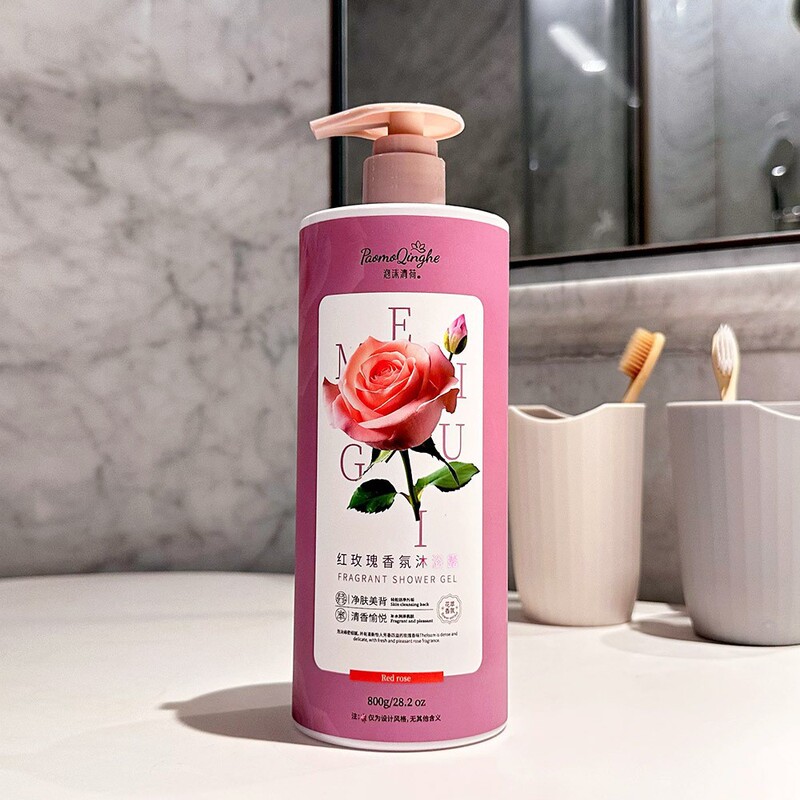 卸売および小売シャワージェル大容量パープルロータスチャームスキンシャワージェルロータス1Lロングラスティングフレグランスシャワージェル|undefined