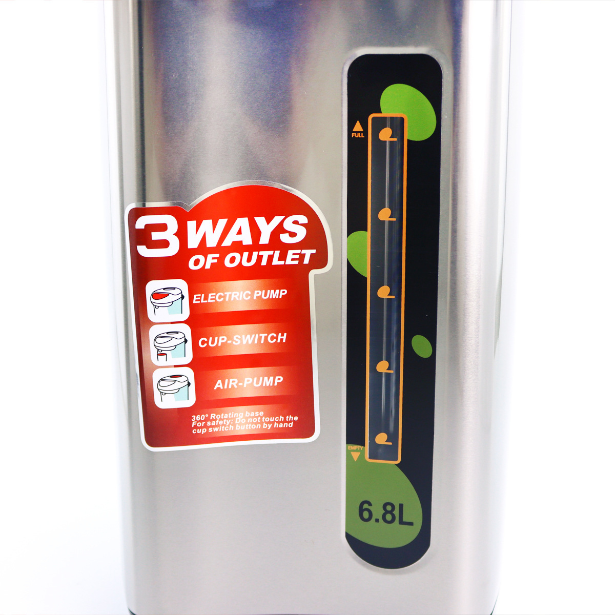 SILVER LOVE acero inoxidable hervidor eléctrico de agua caliente botella de agua caliente eléctrica de gran capacidad hervidor de agua caliente doméstico transfronterizo