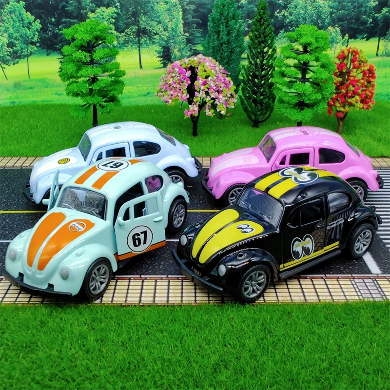 Креативный автомобиль-журавлик с открывающейся дверцей из сплава, игрушечная машинка с откатным механизмом, имитация настоящей детской игрушки, брелок-подвеска оптом