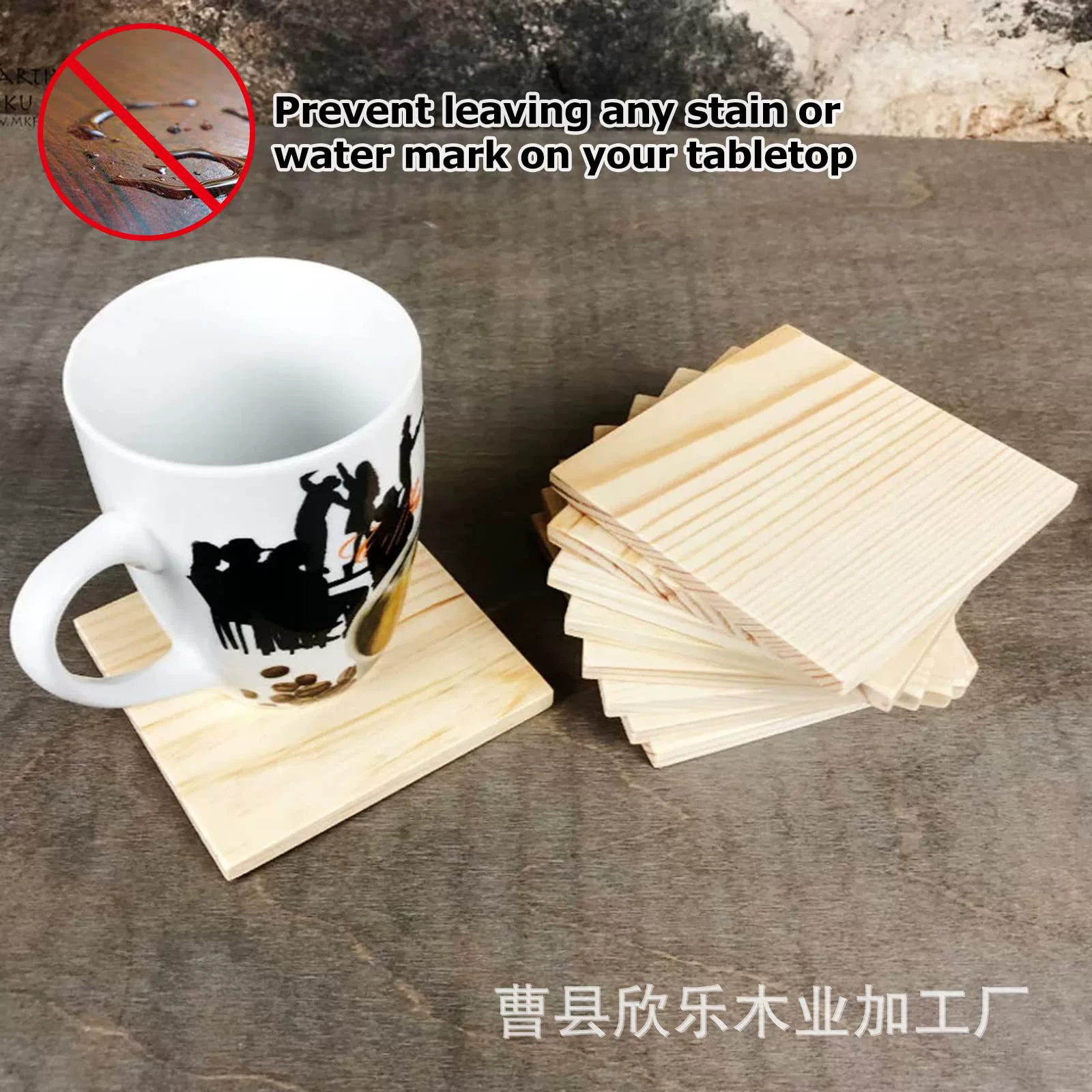 Сосновая квадратная подставка DIY Материал из массивной деревянной доски архитектурная модель лазерной гравировки пустой деревянный щепа