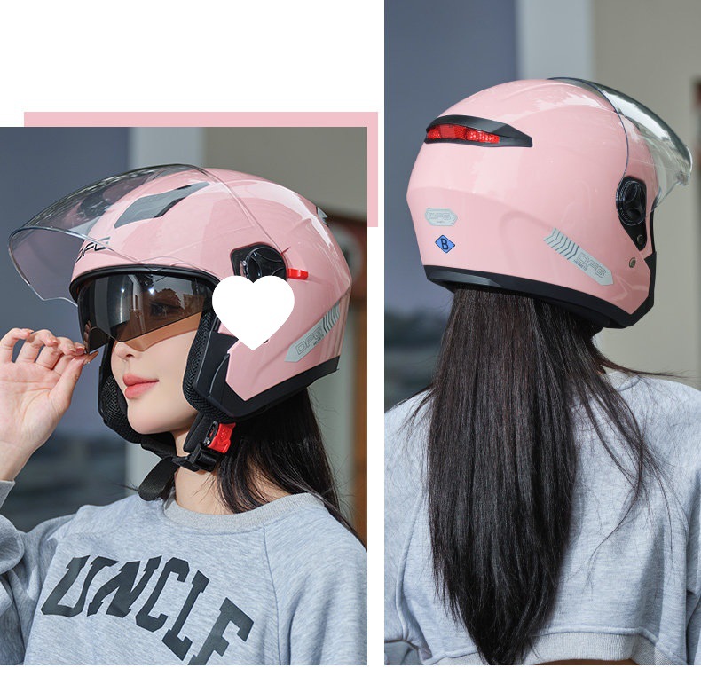 3C Certified Electric Motorcycle Helmet Men Women Warm Half Helmet