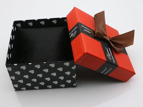[Wholesale] Watch box with bow, exquisite cardboard gift watch box, gift box, box
