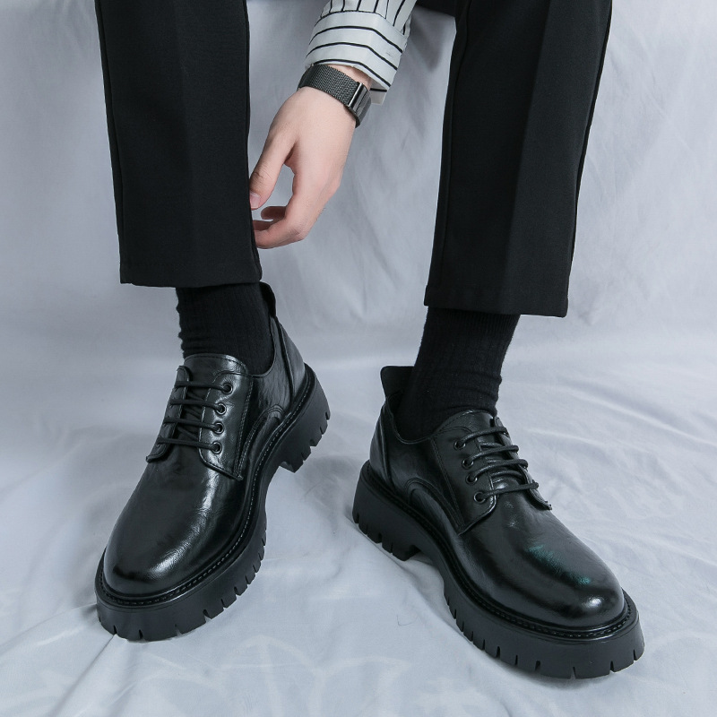 Large size47欧美户外青年街头通勤皮鞋春秋新款Genuine Leather